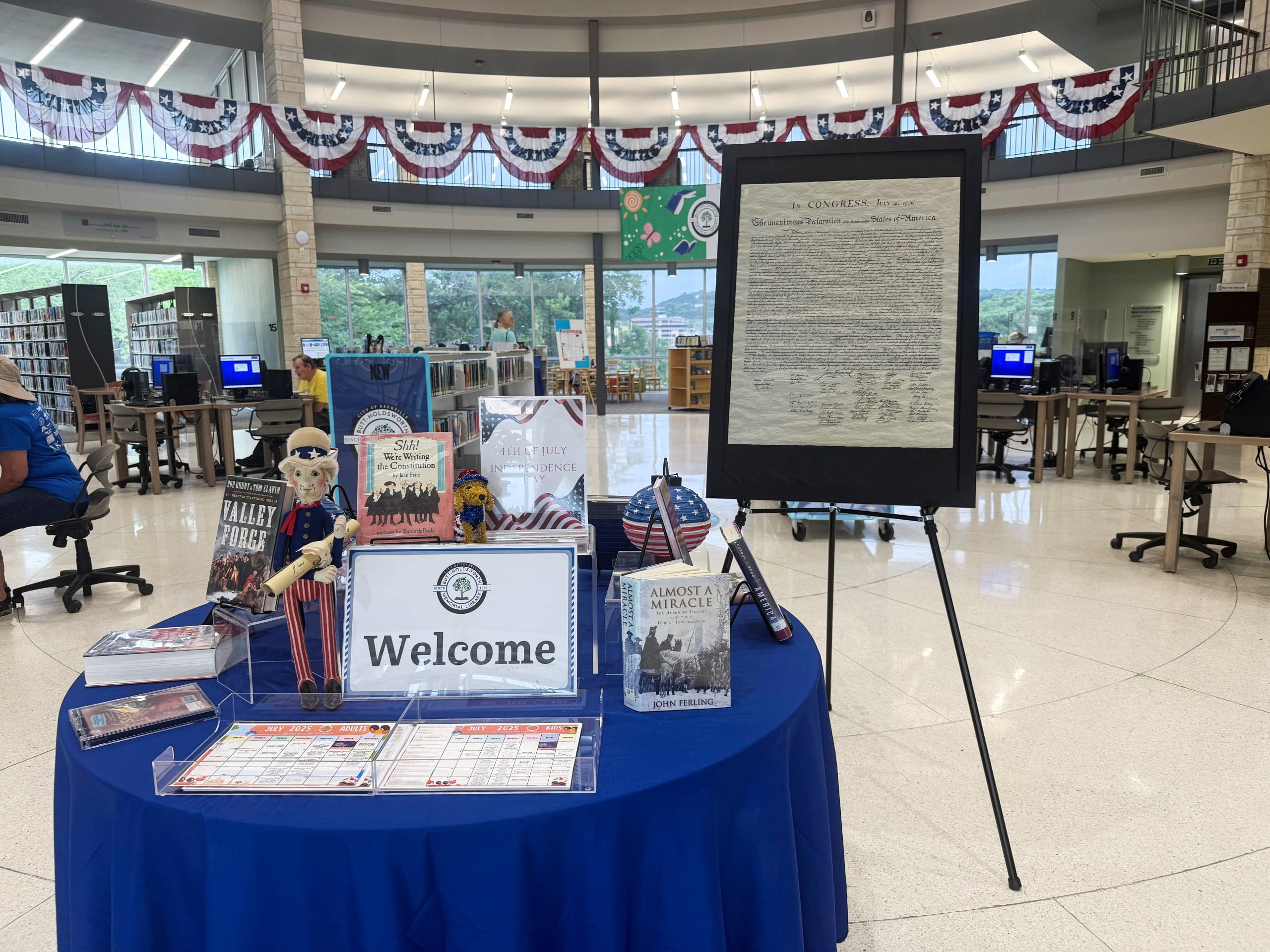 Kerrville celebrates Independence Day with library displays, park